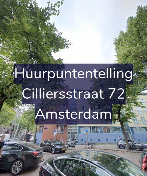 Foto gevel Huurpuntentelling voor Cilliersstraat 72, Amsterdam