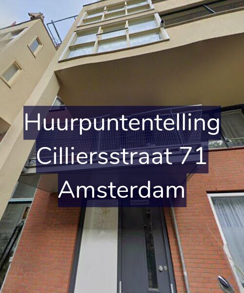Foto gevel Huurpuntentelling voor Cilliersstraat 71, Amsterdam