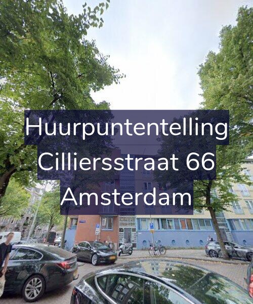 Foto gevel Huurpuntentelling voor Cilliersstraat 66, Amsterdam