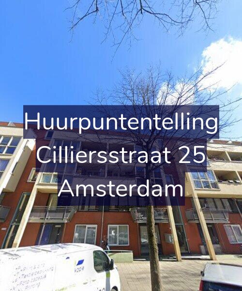 Foto gevel Huurpuntentelling voor Cilliersstraat 25, Amsterdam