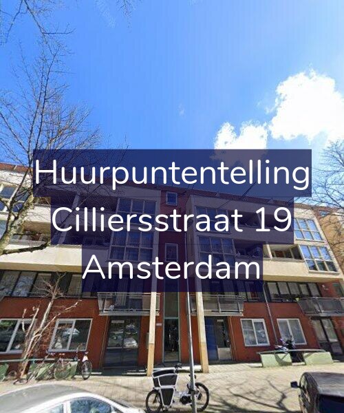 Foto gevel Huurpuntentelling voor Cilliersstraat 19, Amsterdam