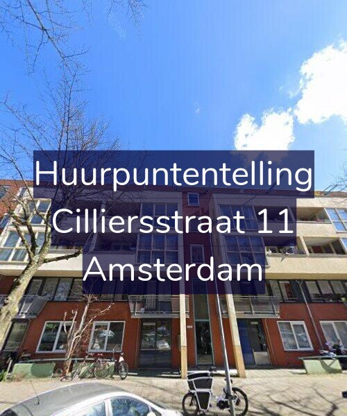 Foto gevel Huurpuntentelling voor Cilliersstraat 11, Amsterdam