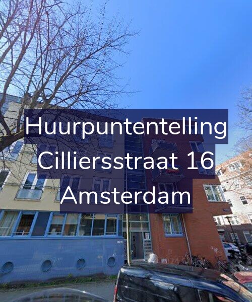 Foto gevel Huurpuntentelling voor Cilliersstraat 16, Amsterdam