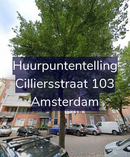 Foto gevel Huurpuntentelling voor Cilliersstraat 103, Amsterdam