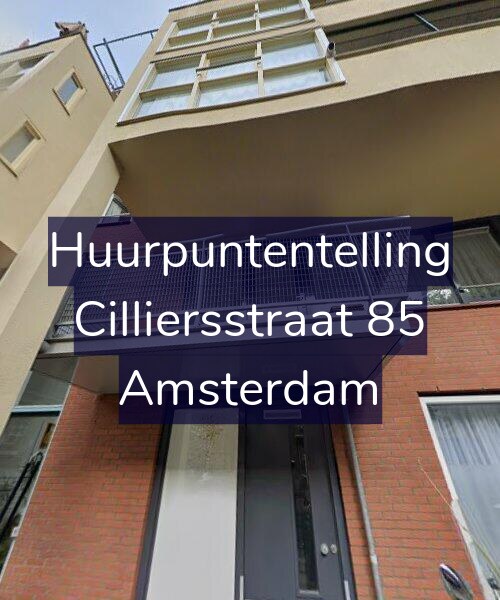 Foto gevel Huurpuntentelling voor Cilliersstraat 85, Amsterdam