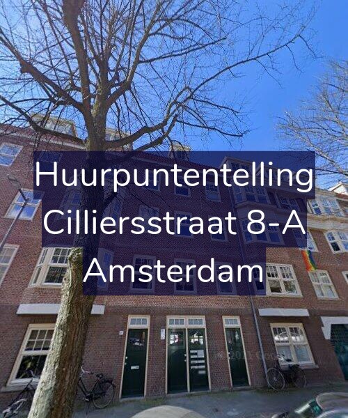 Foto gevel Huurpuntentelling voor Cilliersstraat 8-A, Amsterdam
