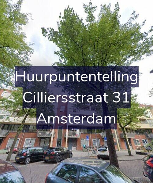 Foto gevel Huurpuntentelling voor Cilliersstraat 31, Amsterdam