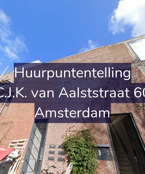 Foto gevel Huurpuntentelling voor C.J.K. van Aalststraat 60, Amsterdam