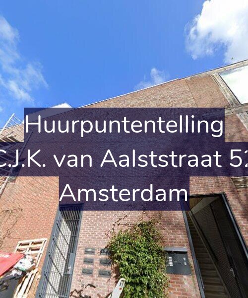 Foto gevel Huurpuntentelling voor C.J.K. van Aalststraat 52, Amsterdam