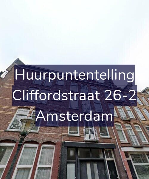 Foto gevel Huurpuntentelling voor Cliffordstraat 26-2, Amsterdam