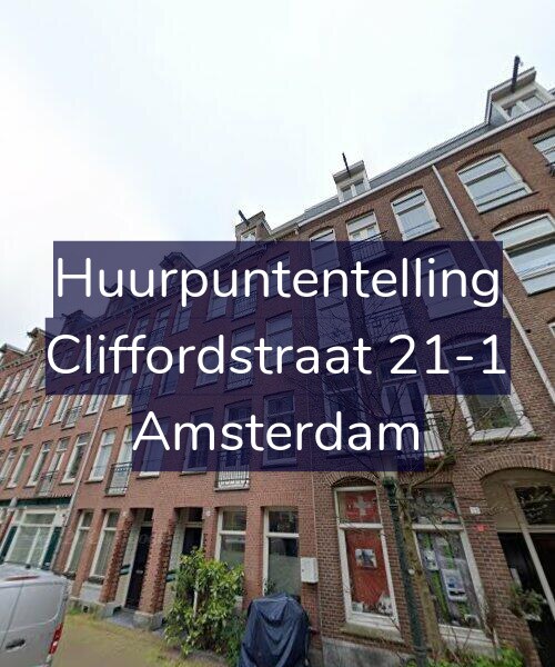Foto gevel Huurpuntentelling voor Cliffordstraat 21-1, Amsterdam