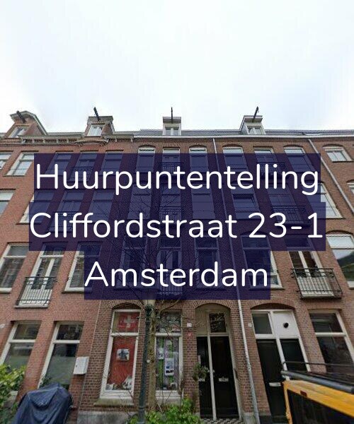 Foto gevel Huurpuntentelling voor Cliffordstraat 23-1, Amsterdam