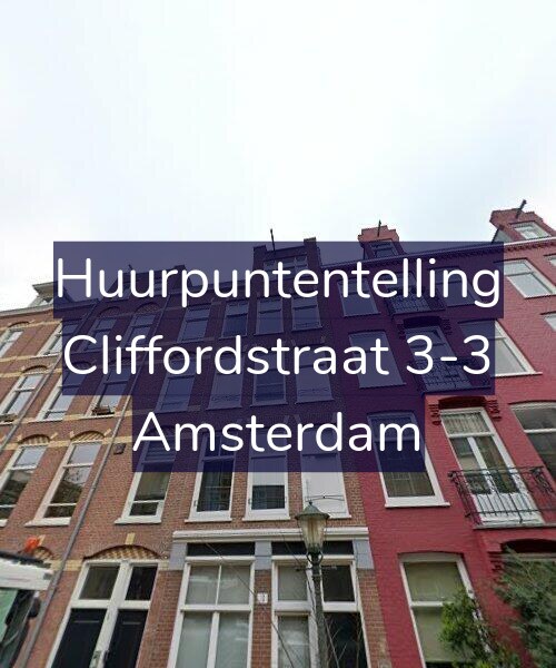 Foto gevel Huurpuntentelling voor Cliffordstraat 3-3, Amsterdam
