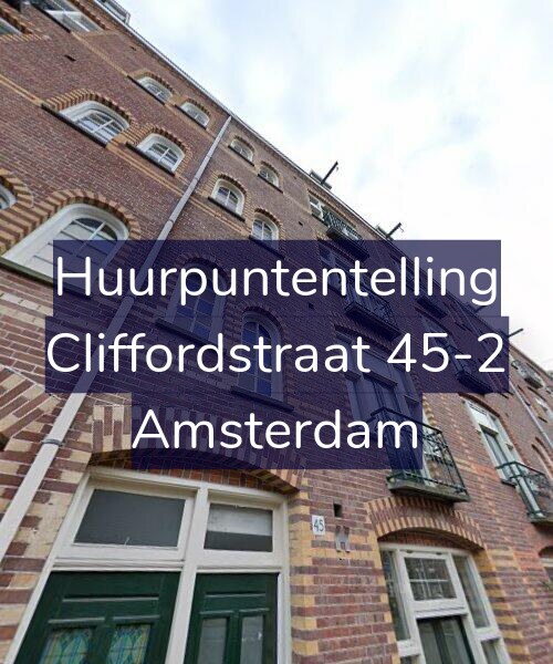 Foto gevel Huurpuntentelling voor Cliffordstraat 45-2, Amsterdam