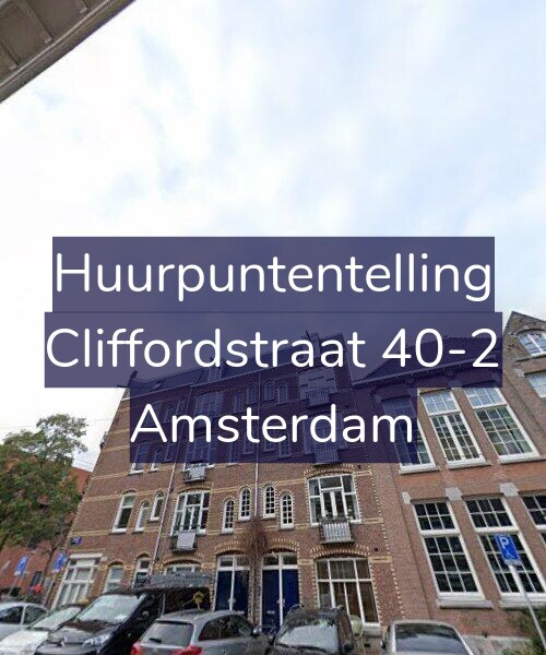 Foto gevel Huurpuntentelling voor Cliffordstraat 40-2, Amsterdam