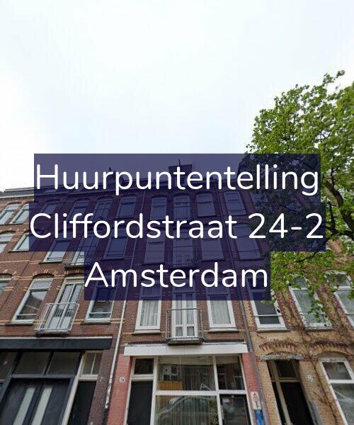 Foto gevel Huurpuntentelling voor Cliffordstraat 24-2, Amsterdam