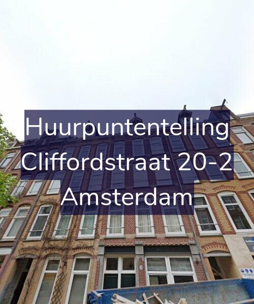 Foto gevel Huurpuntentelling voor Cliffordstraat 20-2, Amsterdam