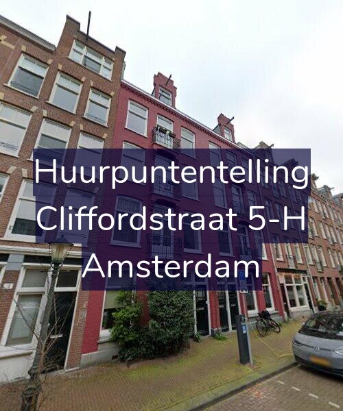 Foto gevel Huurpuntentelling voor Cliffordstraat 5-H, Amsterdam