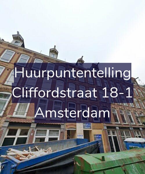 Foto gevel Huurpuntentelling voor Cliffordstraat 18-1, Amsterdam