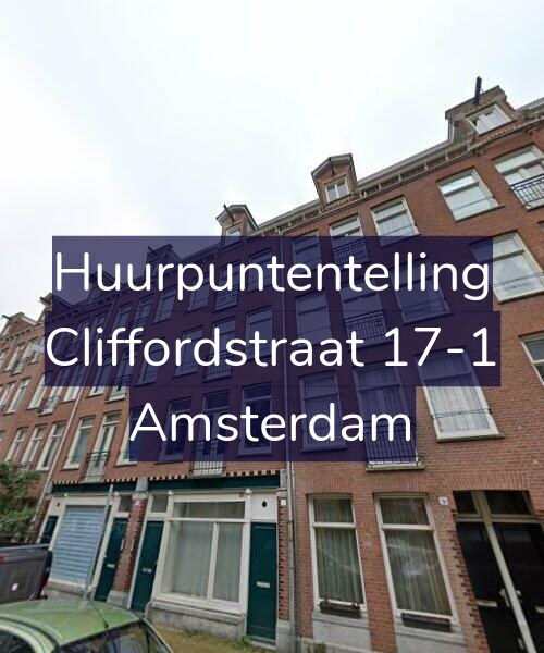Foto gevel Huurpuntentelling voor Cliffordstraat 17-1, Amsterdam