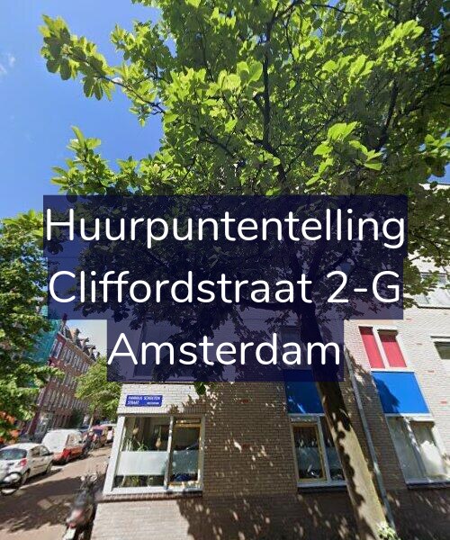 Foto gevel Huurpuntentelling voor Cliffordstraat 2-G, Amsterdam