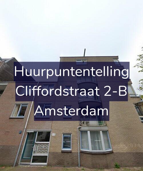 Foto gevel Huurpuntentelling voor Cliffordstraat 2-B, Amsterdam