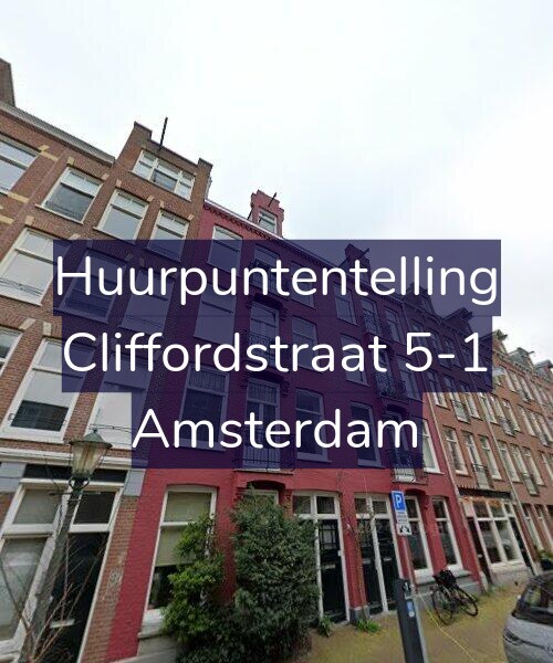 Foto gevel Huurpuntentelling voor Cliffordstraat 5-1, Amsterdam