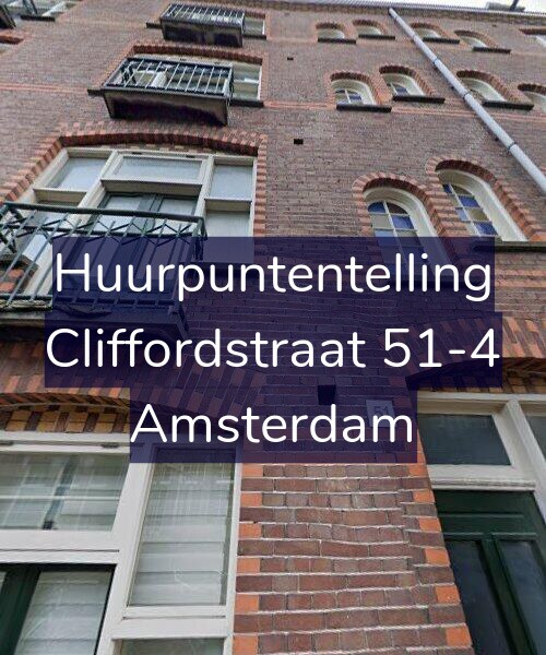 Foto gevel Huurpuntentelling voor Cliffordstraat 51-4, Amsterdam