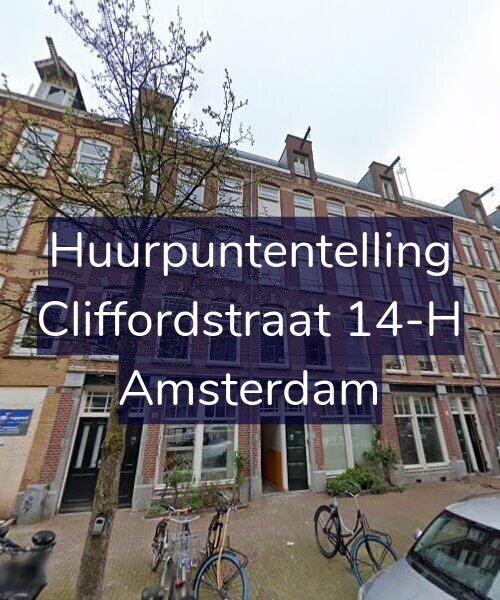 Foto gevel Huurpuntentelling voor Cliffordstraat 14-H, Amsterdam