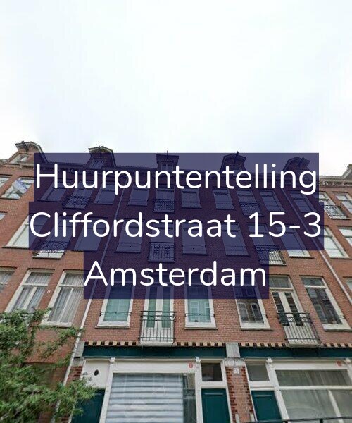 Foto gevel Huurpuntentelling voor Cliffordstraat 15-3, Amsterdam
