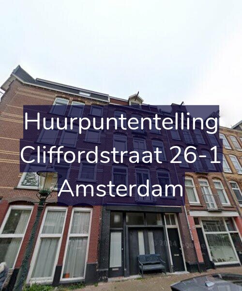 Foto gevel Huurpuntentelling voor Cliffordstraat 26-1, Amsterdam