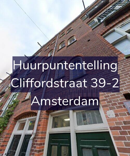 Foto gevel Huurpuntentelling voor Cliffordstraat 39-2, Amsterdam