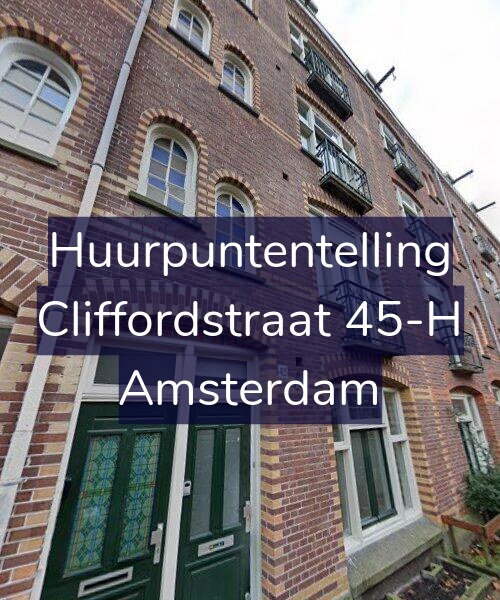 Foto gevel Huurpuntentelling voor Cliffordstraat 45-H, Amsterdam
