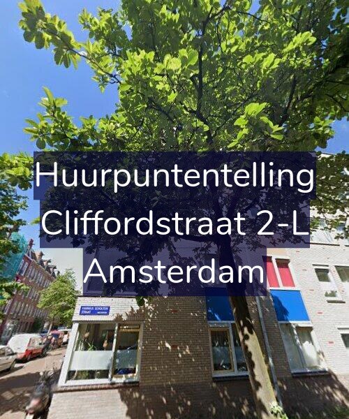 Foto gevel Huurpuntentelling voor Cliffordstraat 2-L, Amsterdam