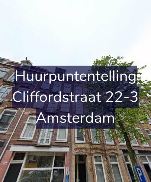 Foto gevel Huurpuntentelling voor Cliffordstraat 22-3, Amsterdam