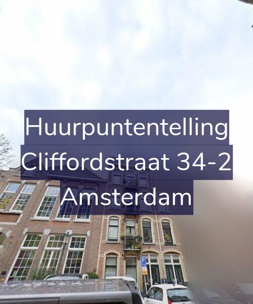 Foto gevel Huurpuntentelling voor Cliffordstraat 34-2, Amsterdam