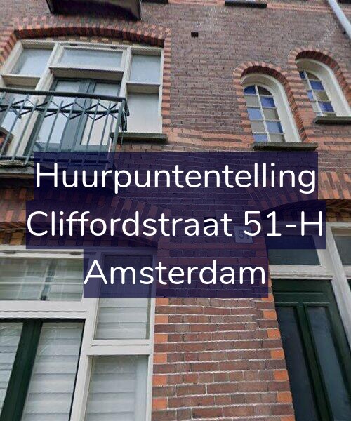 Foto gevel Huurpuntentelling voor Cliffordstraat 51-H, Amsterdam