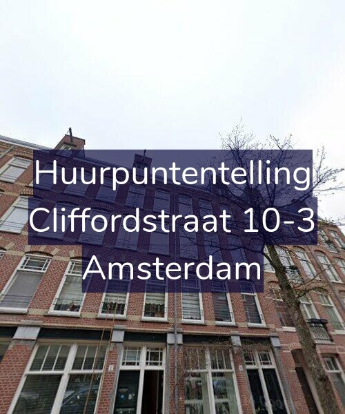Foto gevel Huurpuntentelling voor Cliffordstraat 10-3, Amsterdam
