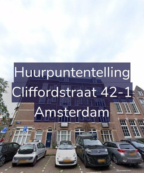 Foto gevel Huurpuntentelling voor Cliffordstraat 42-1, Amsterdam