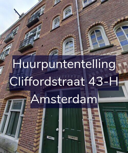 Foto gevel Huurpuntentelling voor Cliffordstraat 43-H, Amsterdam