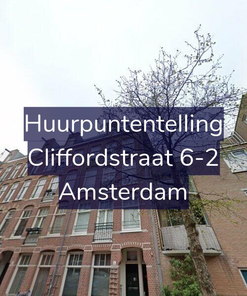 Foto gevel Huurpuntentelling voor Cliffordstraat 6-2, Amsterdam