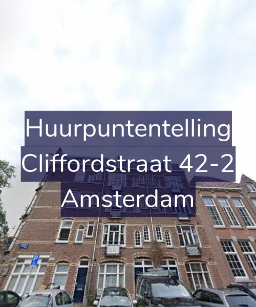 Foto gevel Huurpuntentelling voor Cliffordstraat 42-2, Amsterdam