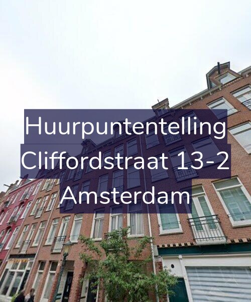 Foto gevel Huurpuntentelling voor Cliffordstraat 13-2, Amsterdam