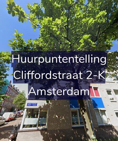 Foto gevel Huurpuntentelling voor Cliffordstraat 2-K, Amsterdam