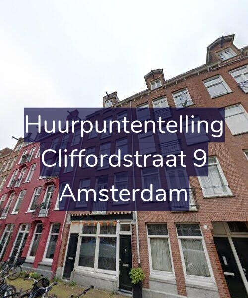 Foto gevel Huurpuntentelling voor Cliffordstraat 9, Amsterdam