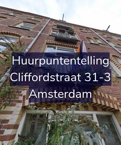 Foto gevel Huurpuntentelling voor Cliffordstraat 31-3, Amsterdam
