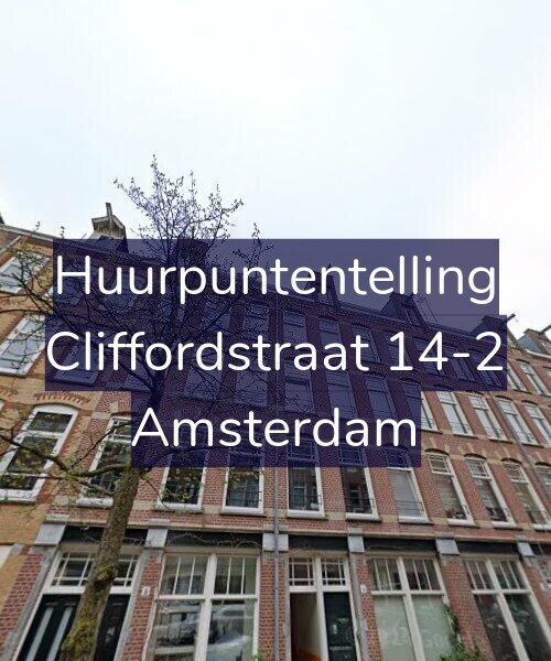 Foto gevel Huurpuntentelling voor Cliffordstraat 14-2, Amsterdam