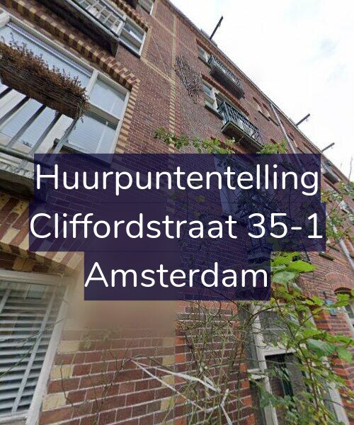 Foto gevel Huurpuntentelling voor Cliffordstraat 35-1, Amsterdam