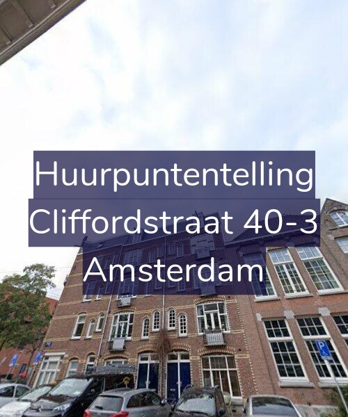 Foto gevel Huurpuntentelling voor Cliffordstraat 40-3, Amsterdam