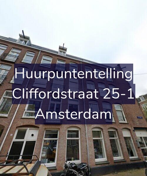 Foto gevel Huurpuntentelling voor Cliffordstraat 25-1, Amsterdam